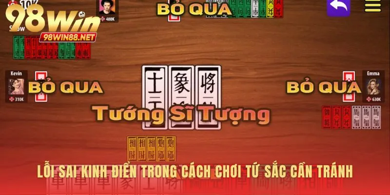 Hoàn thiện cách chơi tứ sắc bằng việc né lỗi